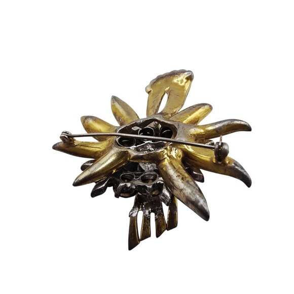 Antique Unsigned Reinad Heavy Older Dimensional Brooch (A8897) - Picture 7 of 8